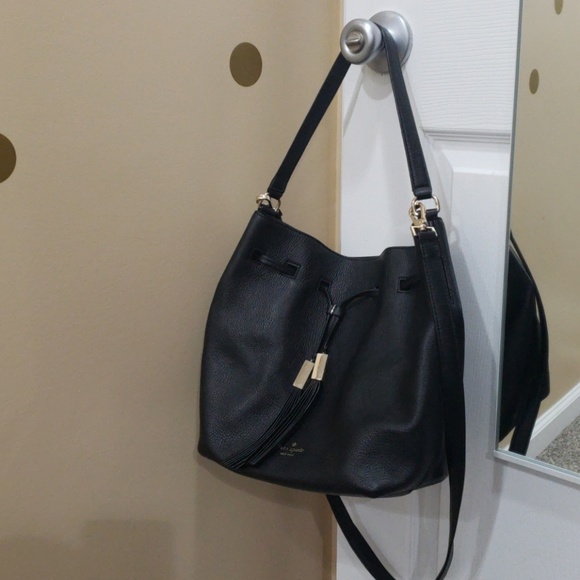 Authentic Kate Spade Black Bucket Bag - Picture 1 of 4